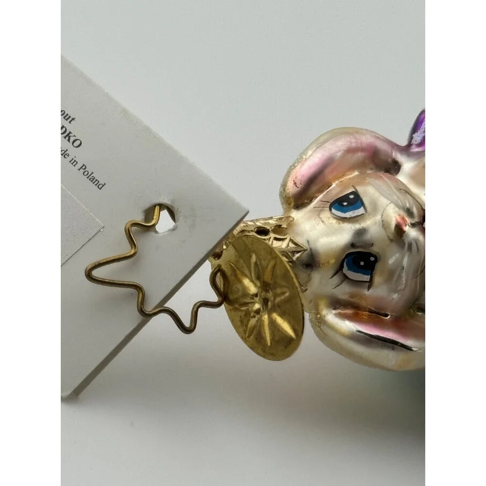 Christopher Radko High Roller Ornament‎ Easter Bunny Rabbit Eggs Little Gem